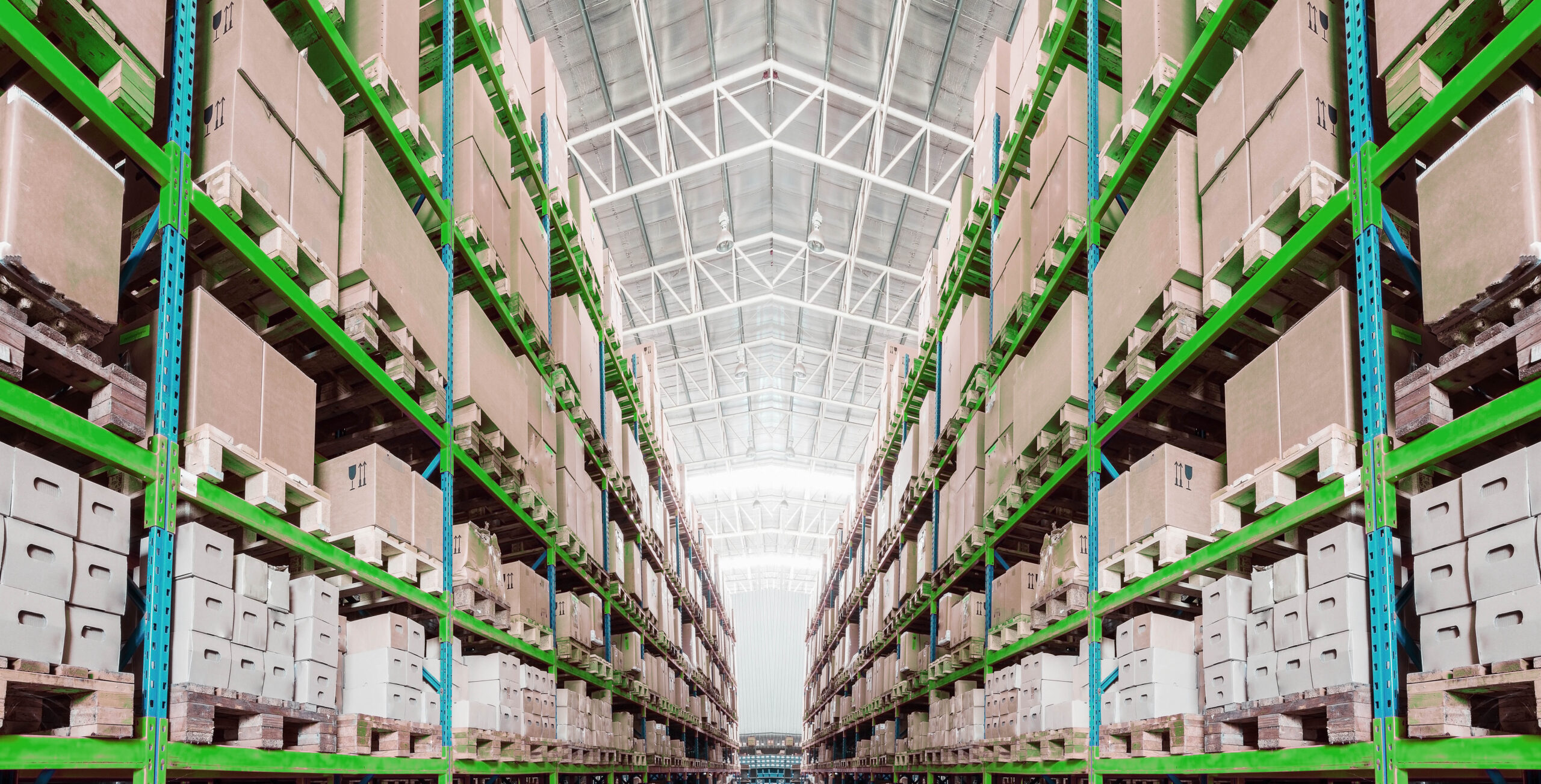 Warehouse with lots of boxes represents importance cargo insurance